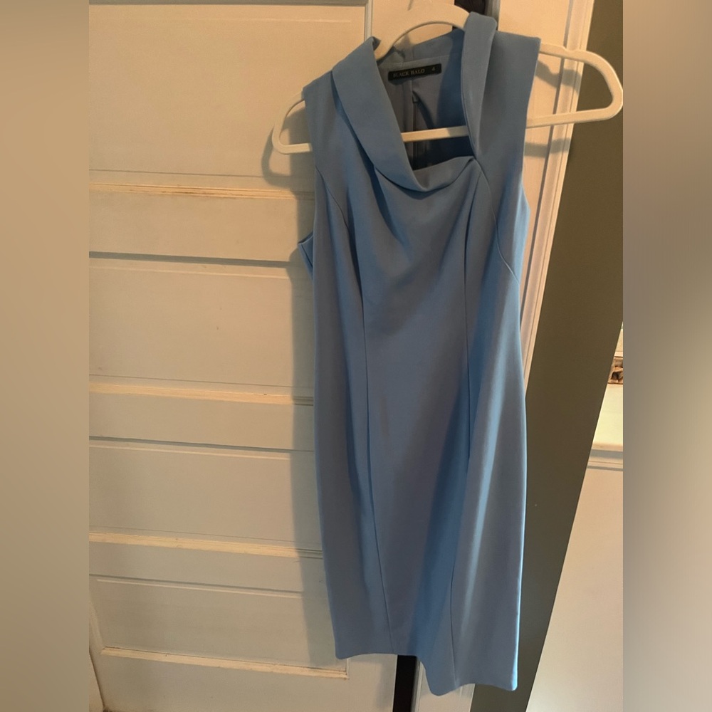 Light blue black halo dress size 4